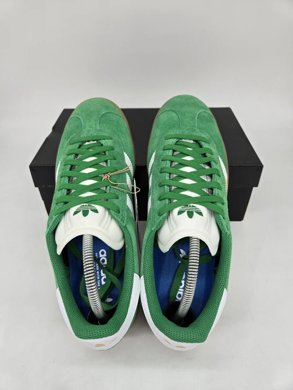 adidas Men's Gazelle ADV JH5247 Green White Shoes Size 10.5 New